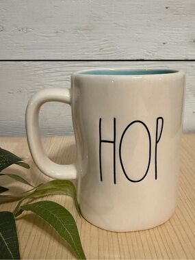 M stamp Rae Dunn HOP mug